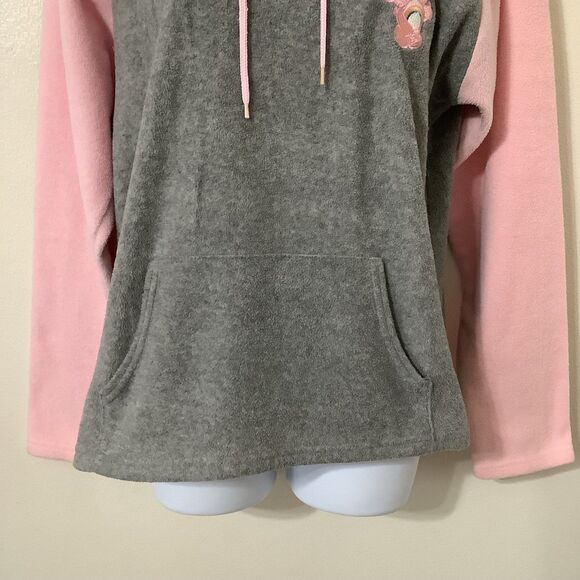 Care Bears Vintage Y2K Cozycore Kidcore Cheer Bear Christmas Grey Pink Hoodie S - Picture 3 of 12